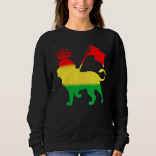 Reggae Rasta Lion Rastafarian Jamaican Music Sweatshirt