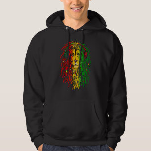 Reggae Rasta Lion Rastafarian Lion Reggae Music Hoodie