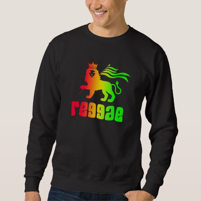Reggae Rasta Lion  Sweatshirt (Front)