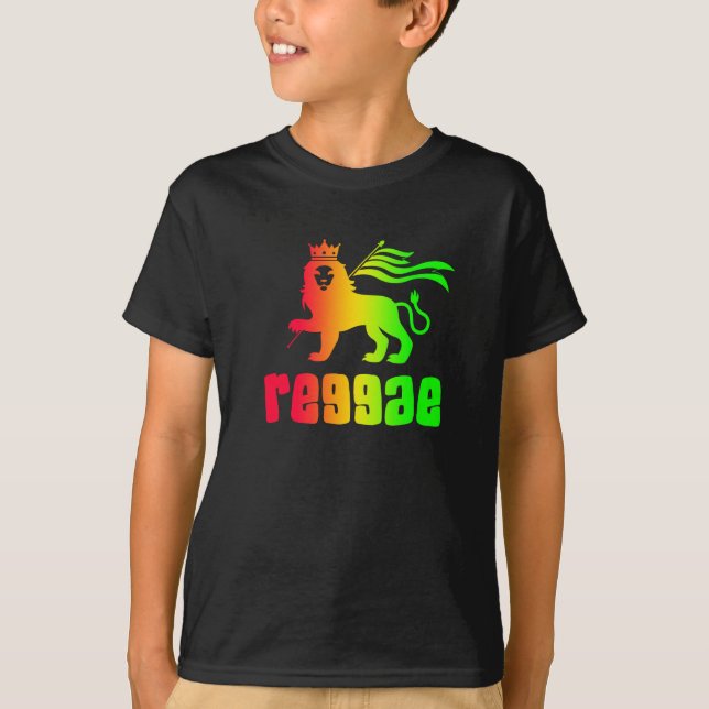 Reggae Rasta Lion T-Shirt (Front)