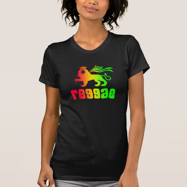Reggae Rasta Lion T-Shirt (Front)