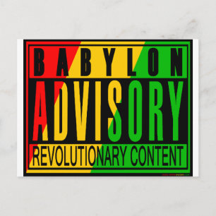 Reggae RASTA Postcard