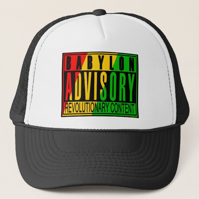 Reggae RASTA Trucker Hat (Front)