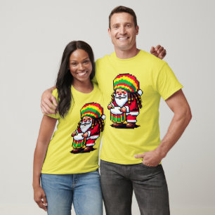 Reggae Rhythms with Santa - Christmas Beat T-Shirt