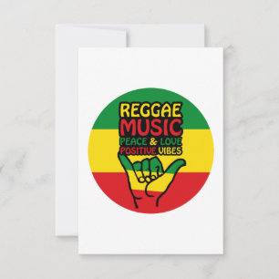 Reggae Shaka Hand with positive Card