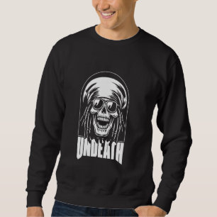 Reggae Skull Rasta Rastafarian Rastafari - Music U Sweatshirt