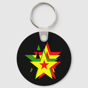 Reggae star key ring