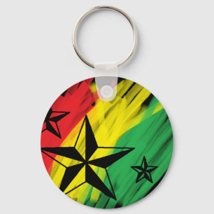 reggae stars key ring