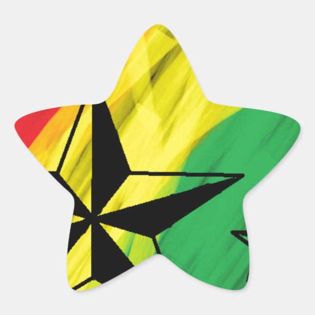 reggae stars star sticker (Front)