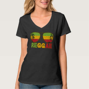 Reggae Sunglasses Rastafari Rasta Jamaica Reggae M T-Shirt