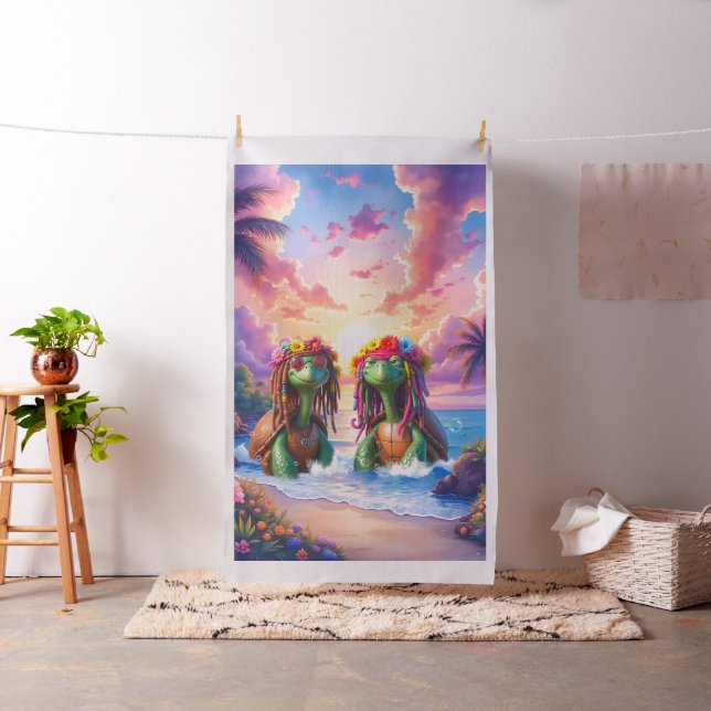 Reggae Turtles – Island Vibes Forever. Fabric (In Situ)
