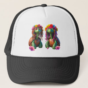 Reggae Turtles – Island Vibes Forever. Trucker Hat