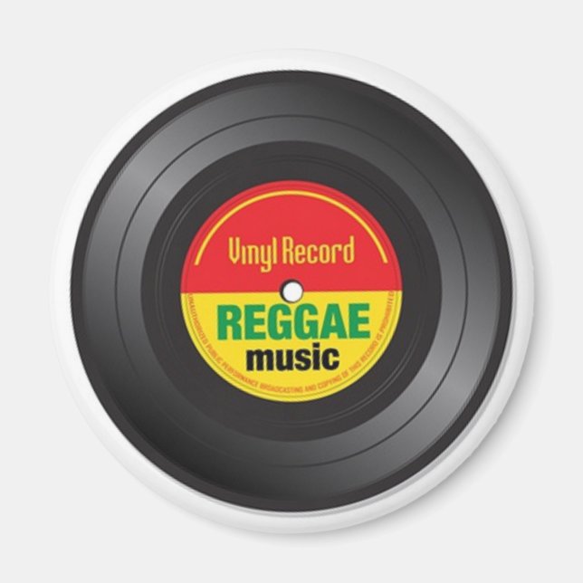 Reggae Vinyl 45 Magnet (Front)