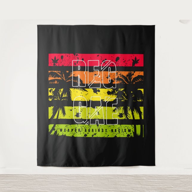 Reggae Weapon Against Racism Tapestry (Front)