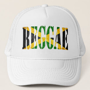 reggae with jamaica flag trucker hat