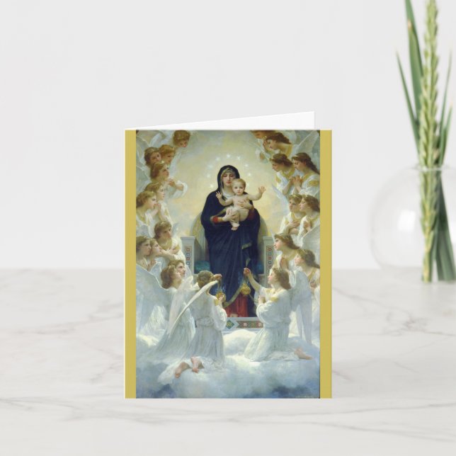 Regina Angelorum ... Bouguereau 1900 Holiday Card (Front)