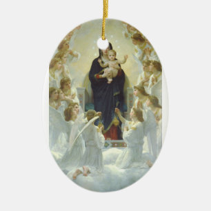 Regina Angelorum Ceramic Tree Decoration
