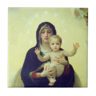 Regina Angelorum - William-Adolphe Bouguereau Tile
