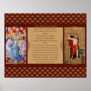 Regina Caeli with Christ and Mary Poster
