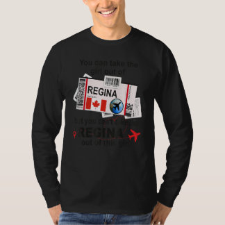 Regina Girl Regina Boarding Pass Regina T-Shirt