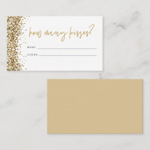 REGINA Gold How Many Kisses Bridal Shower Card