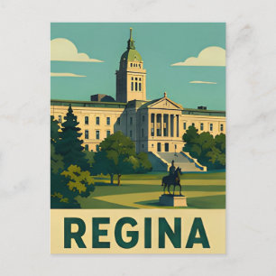 🏛️ REGINA — Legislative Grandeur & Prairie Herita Postcard