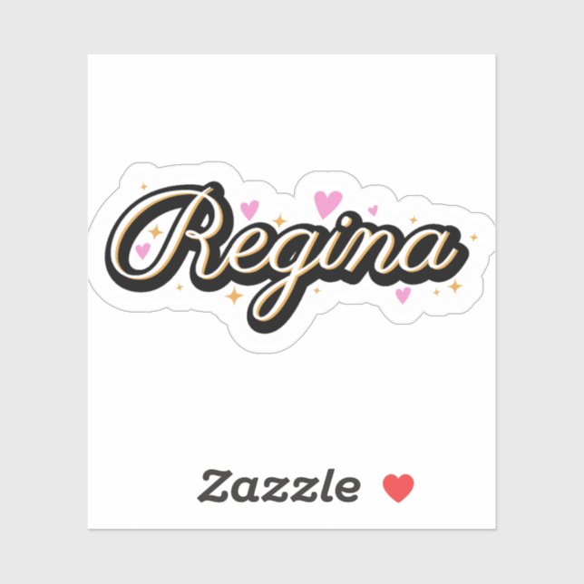 Regina name cute design (Sheet)