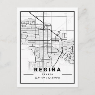 Regina Saskatchewan Canada Travel City Map Postcard