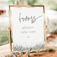 REGINA Silver Sequins Disco Wedding Party Favours