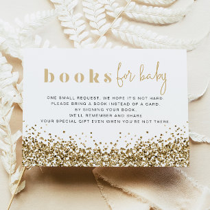 REGINA Yellow Gold Sequins Books For Baby Card