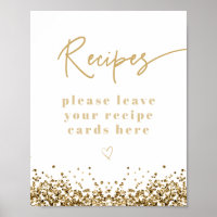 REGINA Yellow Gold Sequins Bridal Shower Recipes