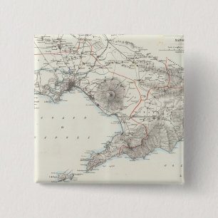 Region of Naples Italy 15 Cm Square Badge