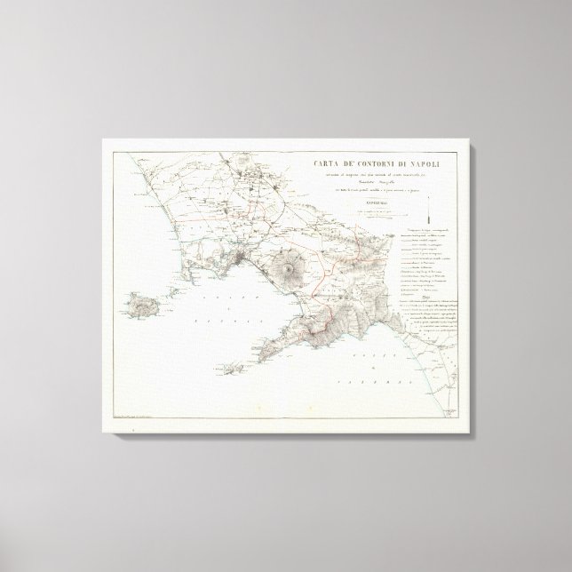 Region of Naples Italy Canvas Print (Front)