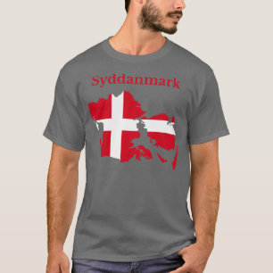 Region of Southern Denmark Map T-Shirt