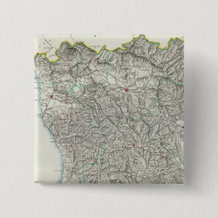 Region of Tuscany Italy 15 Cm Square Badge