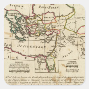 Regions, places in the New Testament Square Sticker