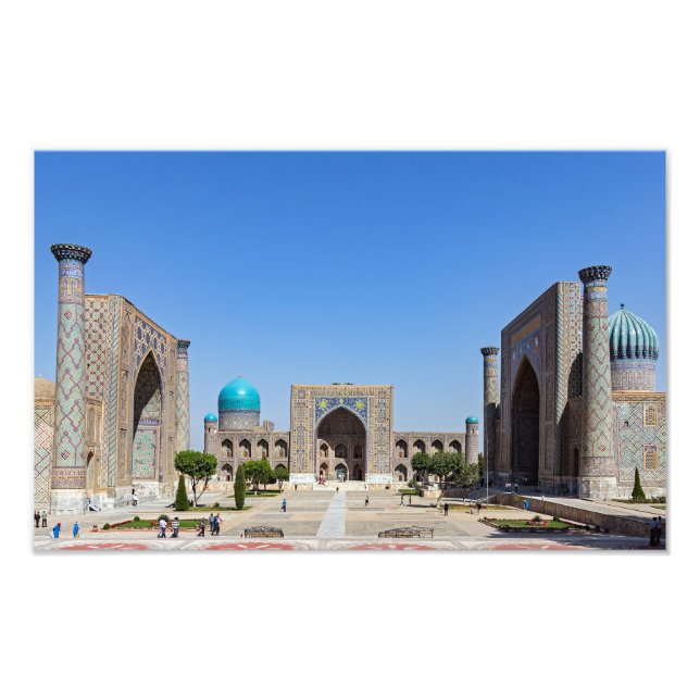 Registan square - Samarkand, Uzbekistan, Asia Photo Print (Front)