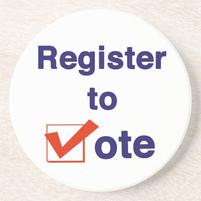 Register To Vote 2022 Coaster (Front)