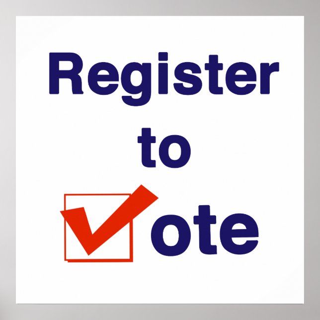 Register To Vote 2024 Poster (Front)