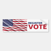 Register To Vote American Flag Election