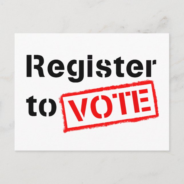 Register to Vote Postcard (Front)