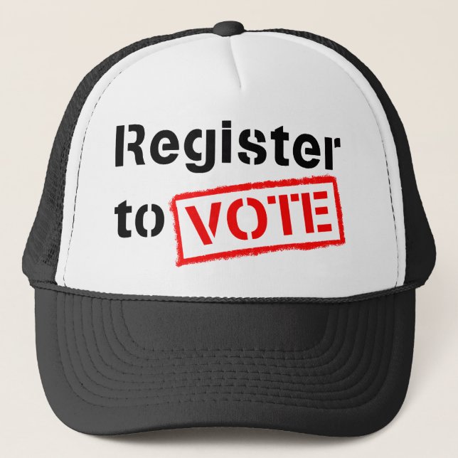 Register to Vote Trucker Hat (Front)