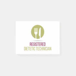 Registered Dietetic Technician post-it notes