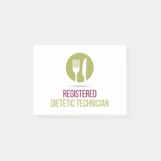 Registered Dietetic Technician post-it notes