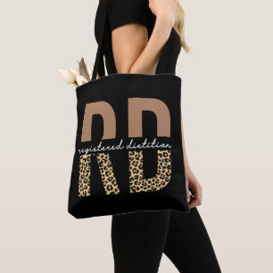 Registered Dietician Cheetah print RD Gifts Tote Bag