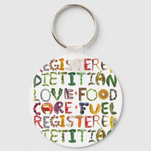 Registered Dietician - Healthy Food - Customise  Key Ring