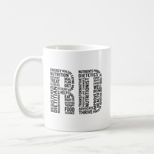 Registered Dietician RT Coffee Mug (Left)