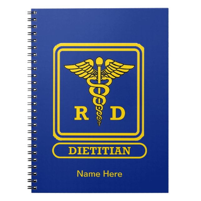 Registered Dietician Spiral Notebook (Front)