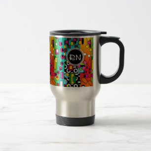 Registered Nurse Artsy Abstract Gifts Travel Mug