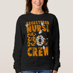 Registered Nurse Boo Crew Halloween  Nursing Sweatshirt